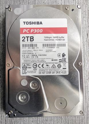Жорсткий диск HDD Toshiba P300 2TB 7200rpm 64MB HDWD120UZSVA 3.5