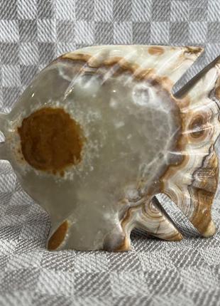 Яшма, рыбка из натурального камня, статуэтка