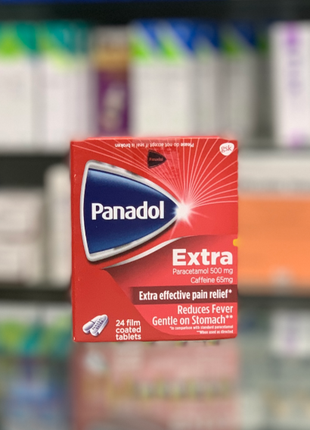 Panadol Extra Панадол Екстра від болю 24 табл Єгипет