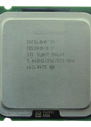 Процессор Intel Celeron D 331 2.66GHz/256/533 (SL8H7) s775, tray