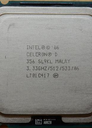 Процессор Intel Celeron D 356 3.33GHz/512/533 (SL9KL) s775, tray