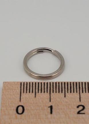 Кольцо заводное металлическое 15 мм. (для брелка/ключей) арт. ...