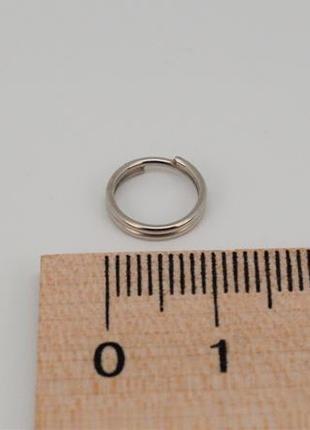 Кольцо заводное металлическое 10 мм. (для брелка/ключей) арт. ...