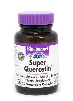 Кверцетин, Super Quercetin, Bluebonnet Nutrition, 30 вегетариа...