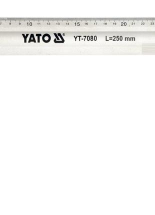 Кутник столярний алюминиевий YATO Польша : l= 250 мм YT-7080