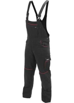 Комбінезон робочий COMFY розмір XL, чорно-червоний, 9 кишень, ...
