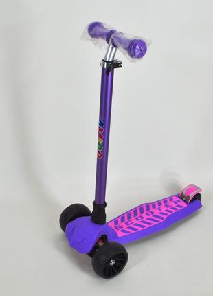 Трехколесный самокат Ecoline Cheeto фиолетовый