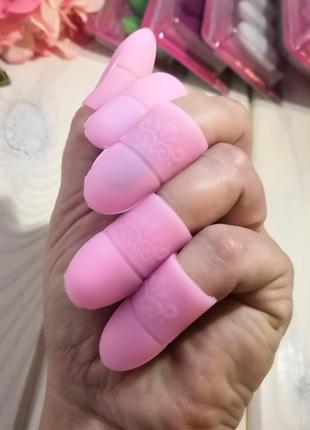 Акция ♥ колпачки силиконовые для снятия гель лака с ногтей рук