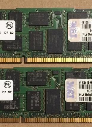 16GB 2*8GB DDR3 1066MHz Elpida 8500R PC3 REG ECC RAM Серверная...