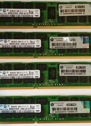 32gb 4x8gb DDR3 1333 Samsung PC3 10600R REG ECC RAM Серверная ...