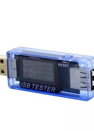 USB тестер Keweisi KWS-MX17 Ваттметр амперметр вольтметр юсб