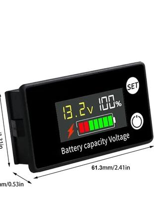 Индикатор емкости заряда емкости аккумулятора вольтметр