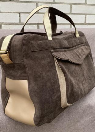 Handmade | voyager вояджер дорожня ручная сумка велика текстил...