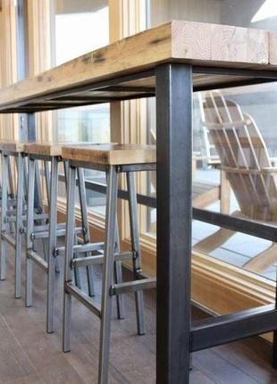 Меблі для кафе та ресторанів в стилі лофт, мебель для кафе loft
