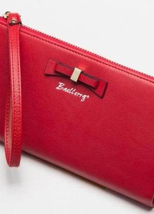 Червоний жіночий клатч гаманець baellerry
