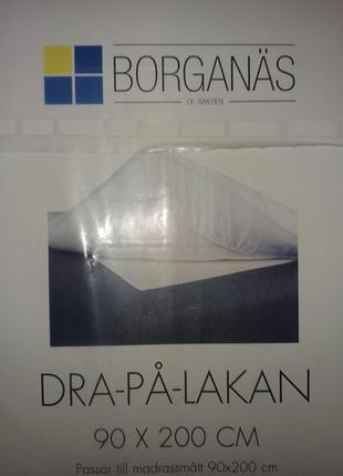 Borganäs простирадло на резинці 90х200