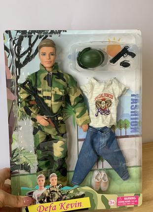 Кукла жених Кен друг Барби, семья Военный солдат 8412