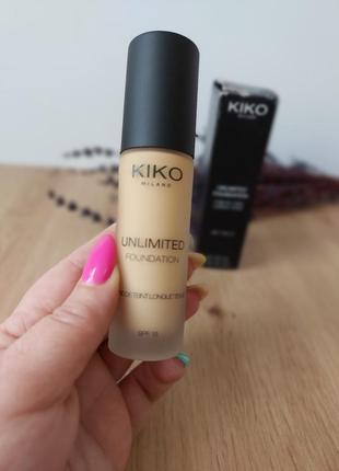 Kiko unlimited foundation spf 15 (оттенок neutral gold 50). ор...