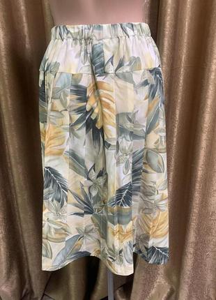 Плиссированная юбка с трендовым цветочным принтом размер a m l xl