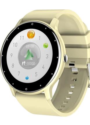 Умные Смарт часы Smart Watch ZL02 Yellow / Тонометр Пульоксиме...