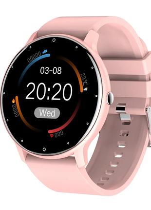 Умные Смарт часы Smart Watch ZL02 Pink / Тонометр Пульоксиметр...