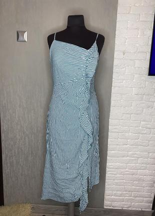 Оригинальное асимметричное платье платье в полоску lc waikiki, xl