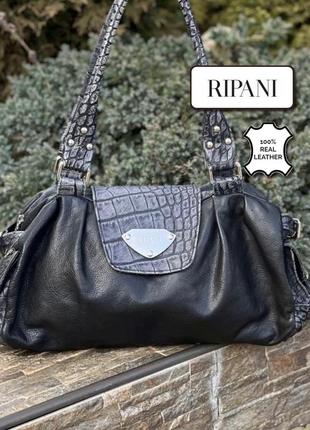 Ripani итальялия натуральная кожа сумка женская