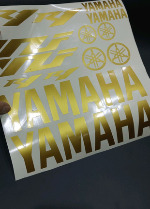 Yamaha r1 yzf Ямаха р1 наклейки на мотоцикл бак пластик