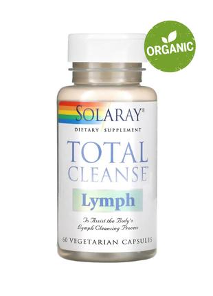 Solaray, Total Cleanse Lymph, для очищення лімфи, 60 капсул
