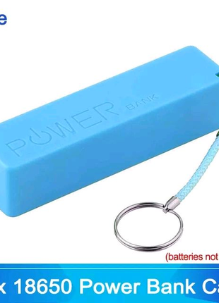 Корпус для павербанка, power bank, 10W, 2800 mAh, 1x18650 blue