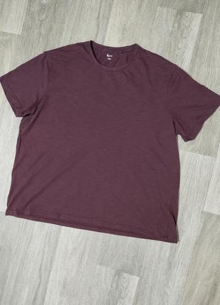 Мужская футболка / tu / xxl / бордовая футболка / мужская одеж...