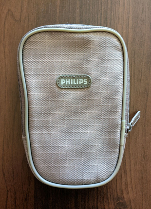 Серая сумка (чехол) Philips. Размер 16х10х3 см