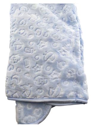 Детский плед одеяло Турция для новорожденного подарок голубой ...