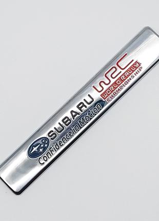 Емблема плашка Subaru (хром, глянець)