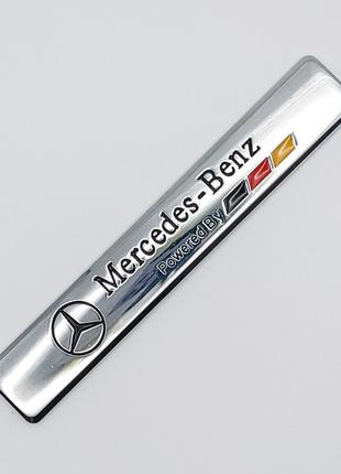 Емблема плашка Mercedes-Benz (хром, глянець)