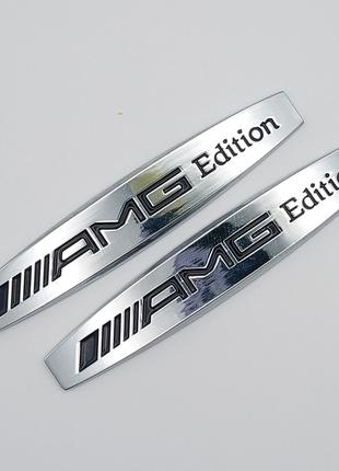 Эмблема на крылья AMG (хром), Mercedes Benz