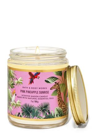 Ароматична свічка bath and body works pink pineapple sunrise