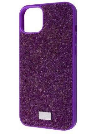 Чохол Bling World Rock Diamond (TPU) iPhone 14 (purple) 37673