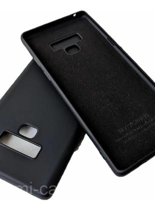 Силиконовый чехол для Samsung Galaxy Note 9 Черный микрофибра ...