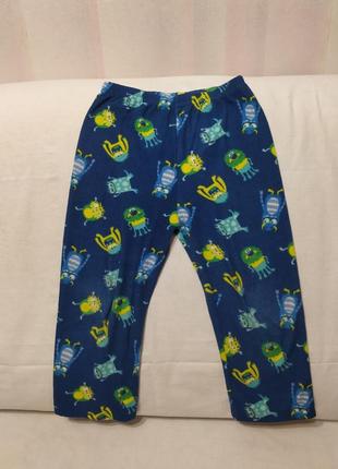 Штаны флисовые мягкие пижамные на мальчика (3-4 года) 5д