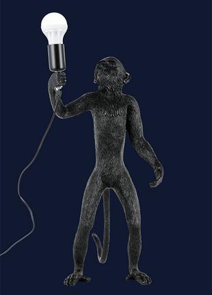 Настольная лампа обезьяна с лампочкой 909VXL8051C BK