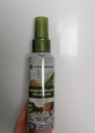 Спрей для тела и волос мист для тела духи yves rocher