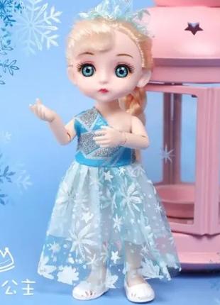 Лялька шарнірна BJD 16 см Ельза Холодне серце Frozen