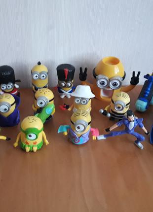 Игрушки McDonalds Happy Meal Minions Миньоны, Гадкий я, посипаки