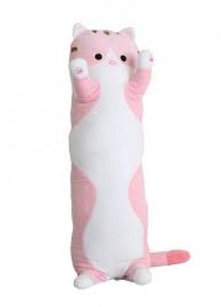Мягкая игрушка обнимашка Кот Батон розовый 55 см C27710