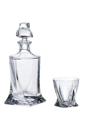 Набор для виски quadro bohemia crystal 7 предметов