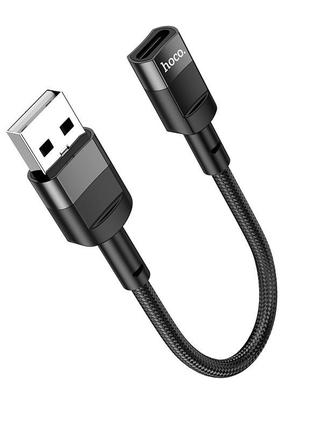 Переходник кабель адаптер USB на Type-C female adapter HOCO (2...