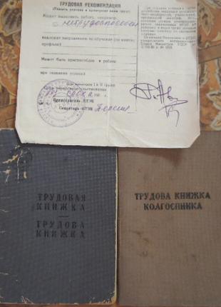 документы. справки. трудовые старинные