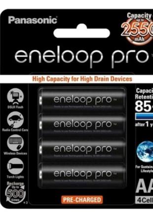 Пальчиковые аккумуляторы Panasonic Eneloop Pro АА 2550 mAh 255...
