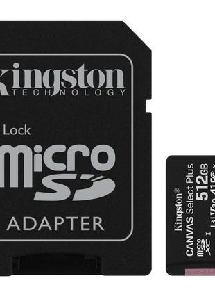 Карта памяти Kingston microSDXC 512GB Canvas Select Plus UHS-I...